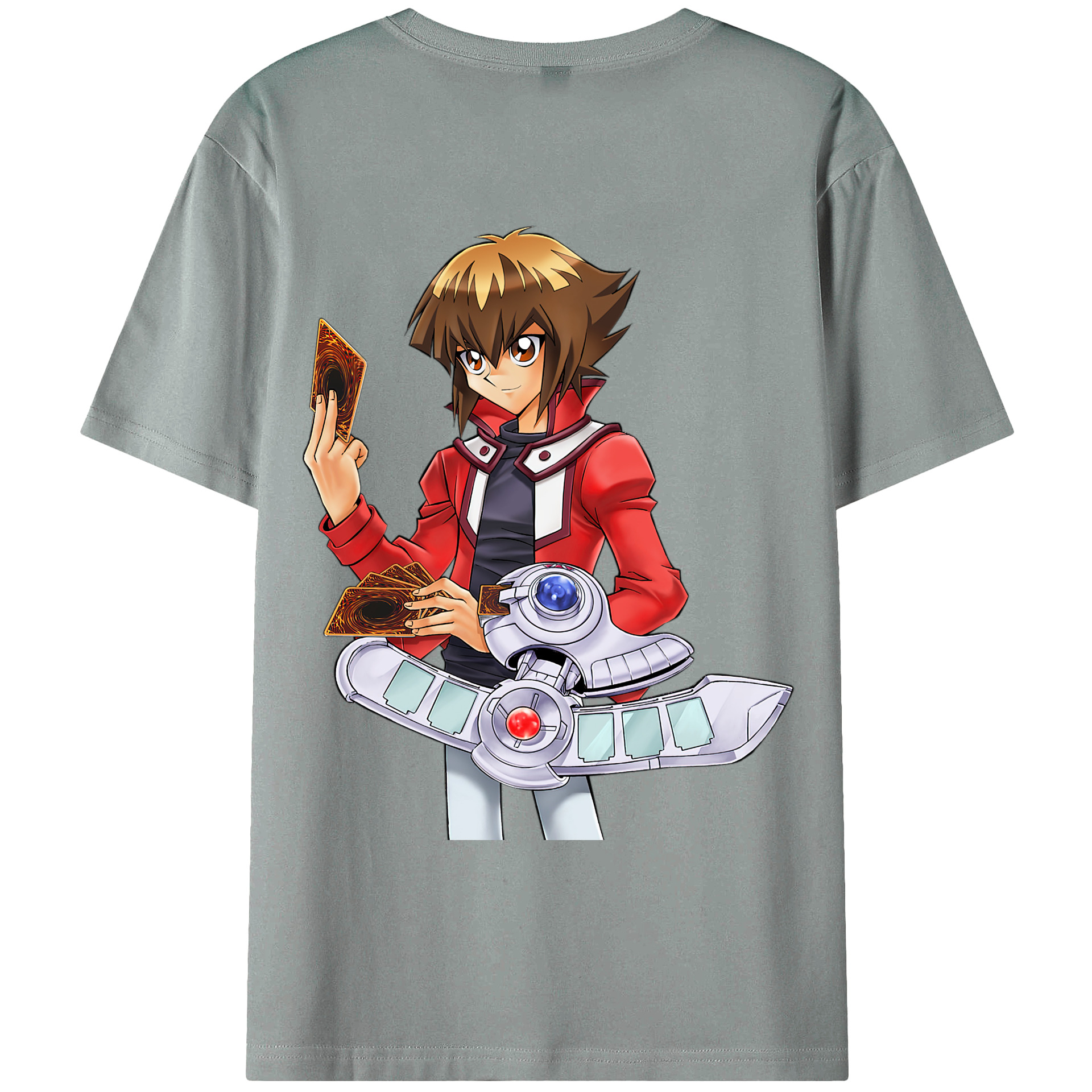 （画像用） 遊☆戯☆王 Yu-Gi-Oh! 綿100％ メンズ半袖Tシャツ（バックプリント） 通気性